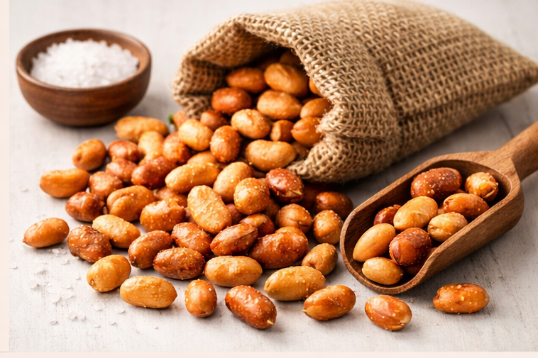 Natural Roasted Peanuts /6 bags