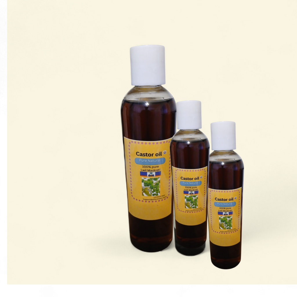 Castor oil/Lwil Maskreti/8oz