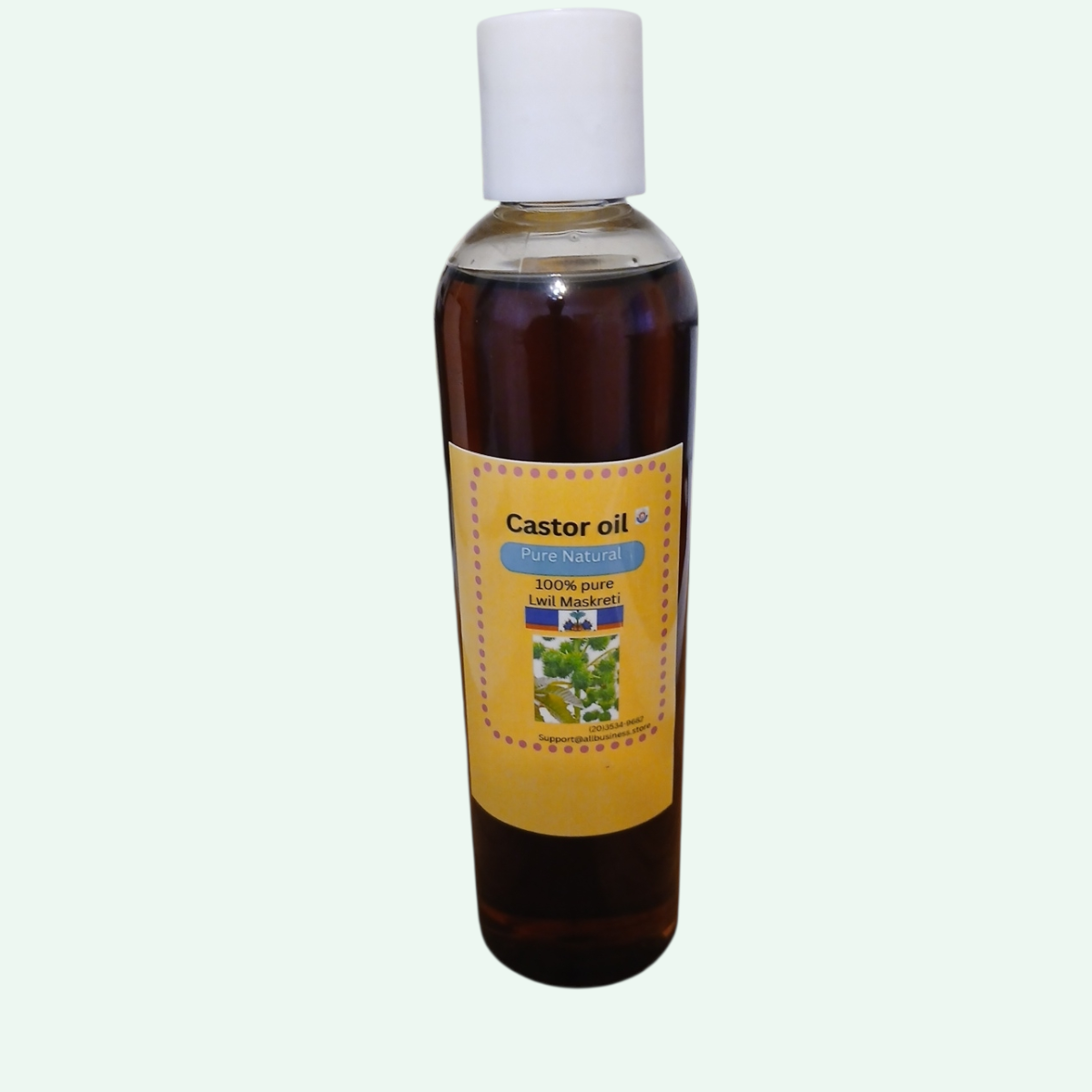 Castor oil/Lwil Maskreti/8oz