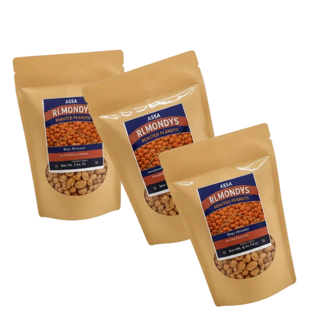 Natural Roasted Peanuts 3 Bags