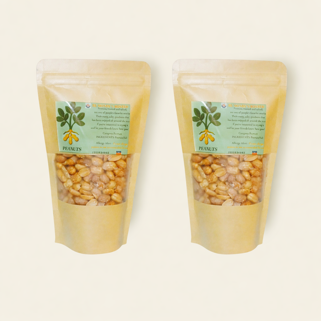 Natural Roasted Peanuts/ 2 bags